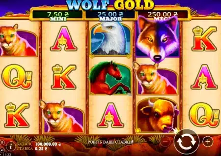 Слот Wolf Gold